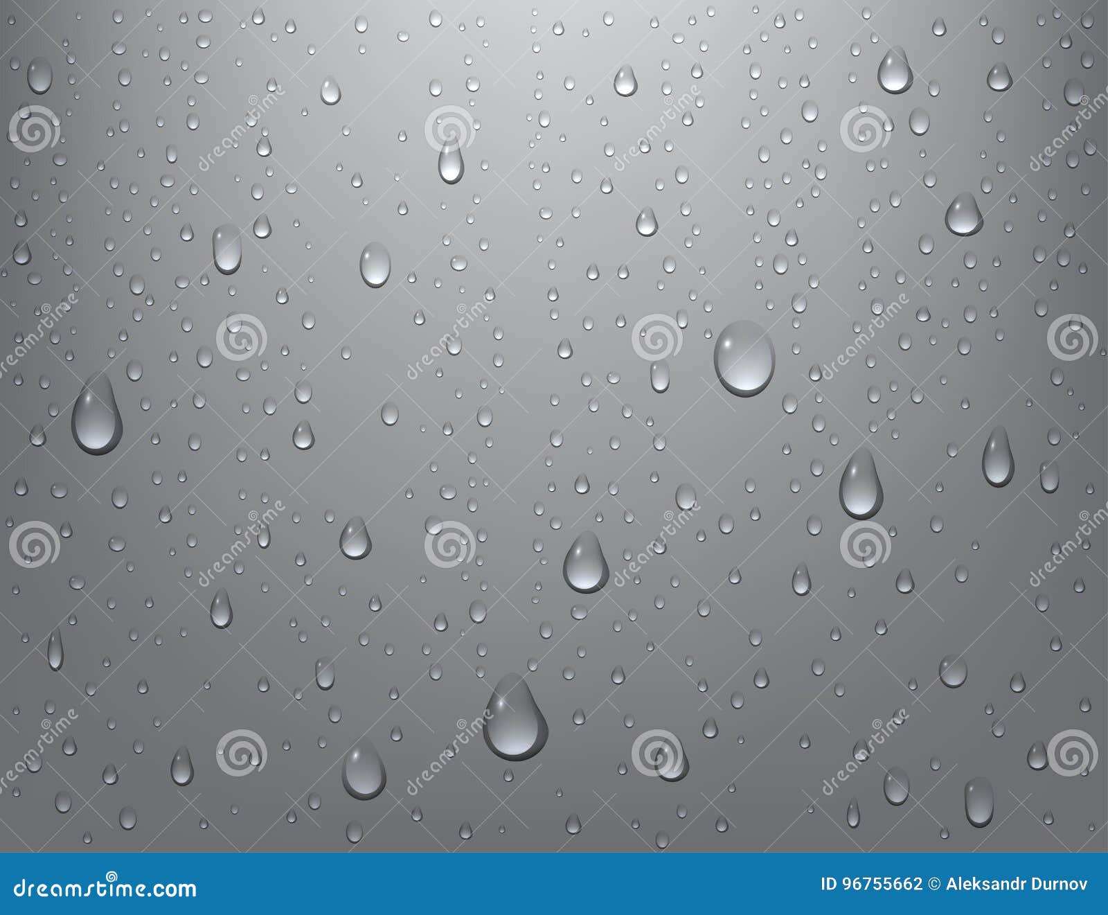 realistic pure water drops on  background. steam shower condensation on vertical surface.  .