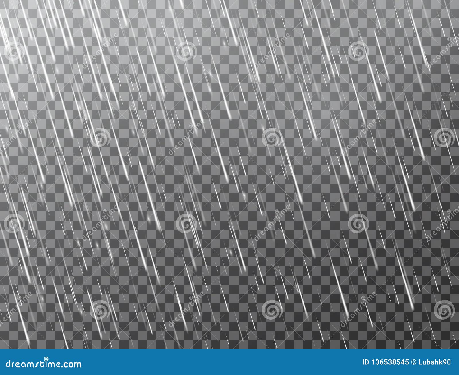 realistic rain on transparent background. falling water drops. rainfall texture. rain storm. rainy cloudy backdrop. 