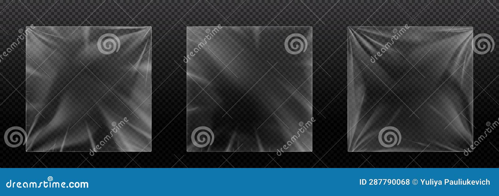 Realistic Set of Square Vinyl Record Covers Stock Illustration