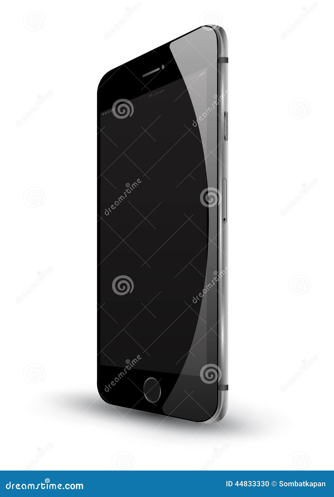 Realistic smartphone stock vector. Illustration of call - 44833330