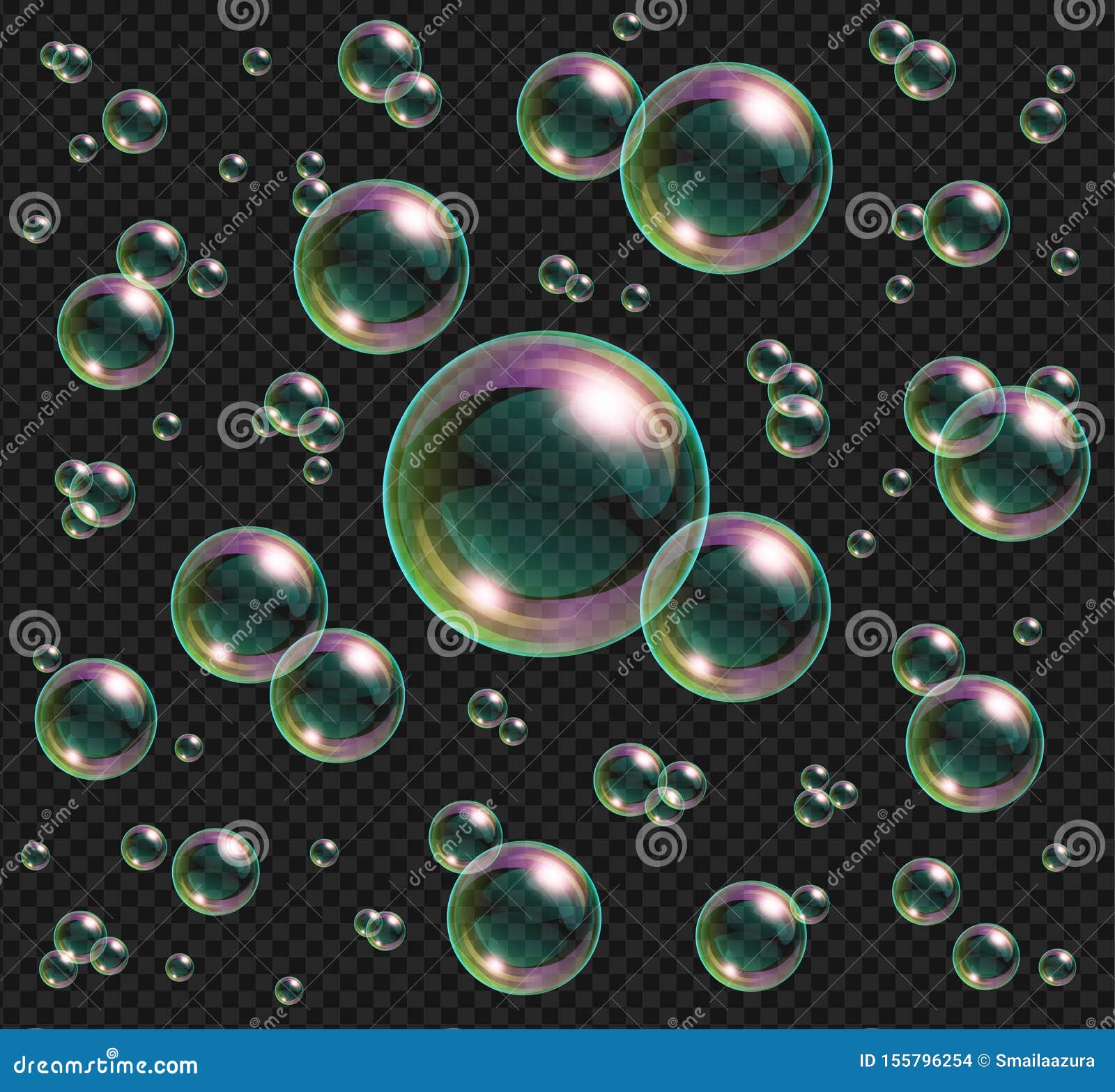 background with bubbles,Transparent water realistic glass bubbles