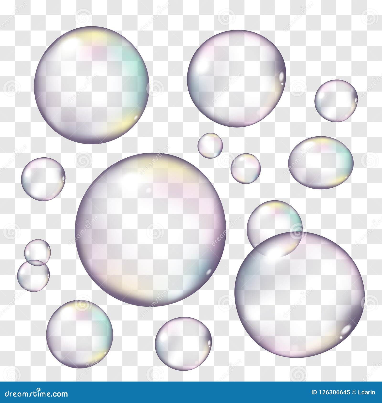 Soap Bubbles On Transparent Background Cartoon Vector | CartoonDealer ...