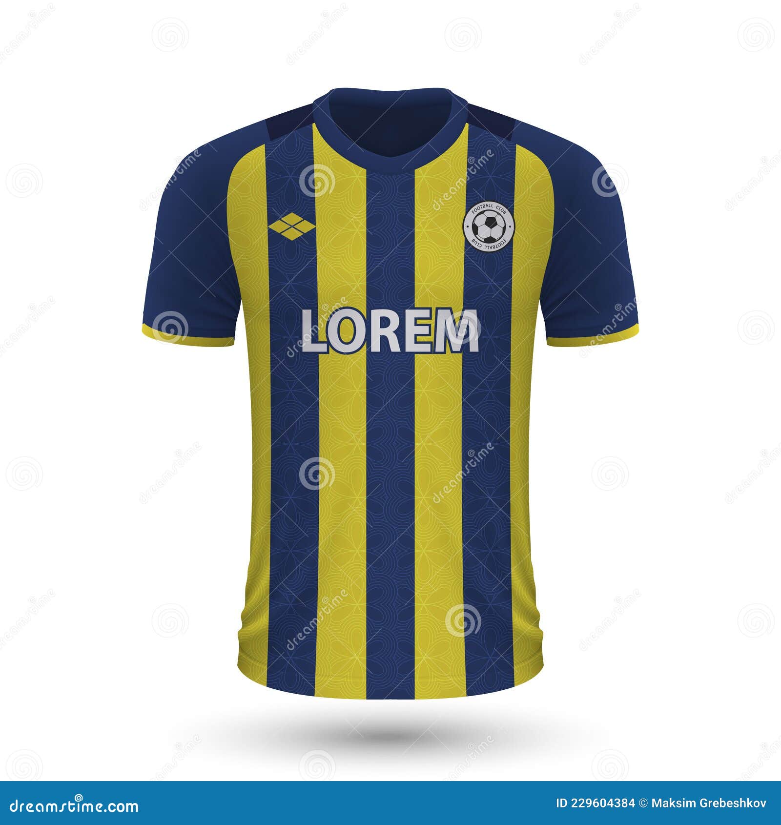 realistic soccer shirt fenerbahce 2022, jersey template for foot