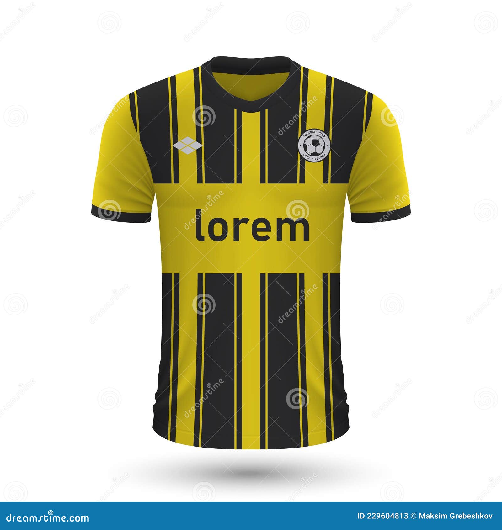 realistic soccer shirt vitesse 2022, jersey template for footbal