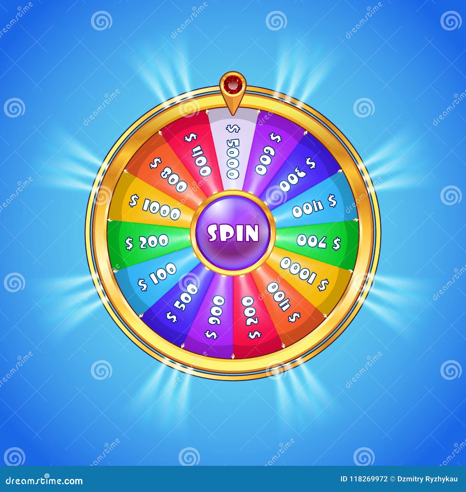 Spinner Wheel Roulette Stock Illustrations – 25 Spinner Wheel