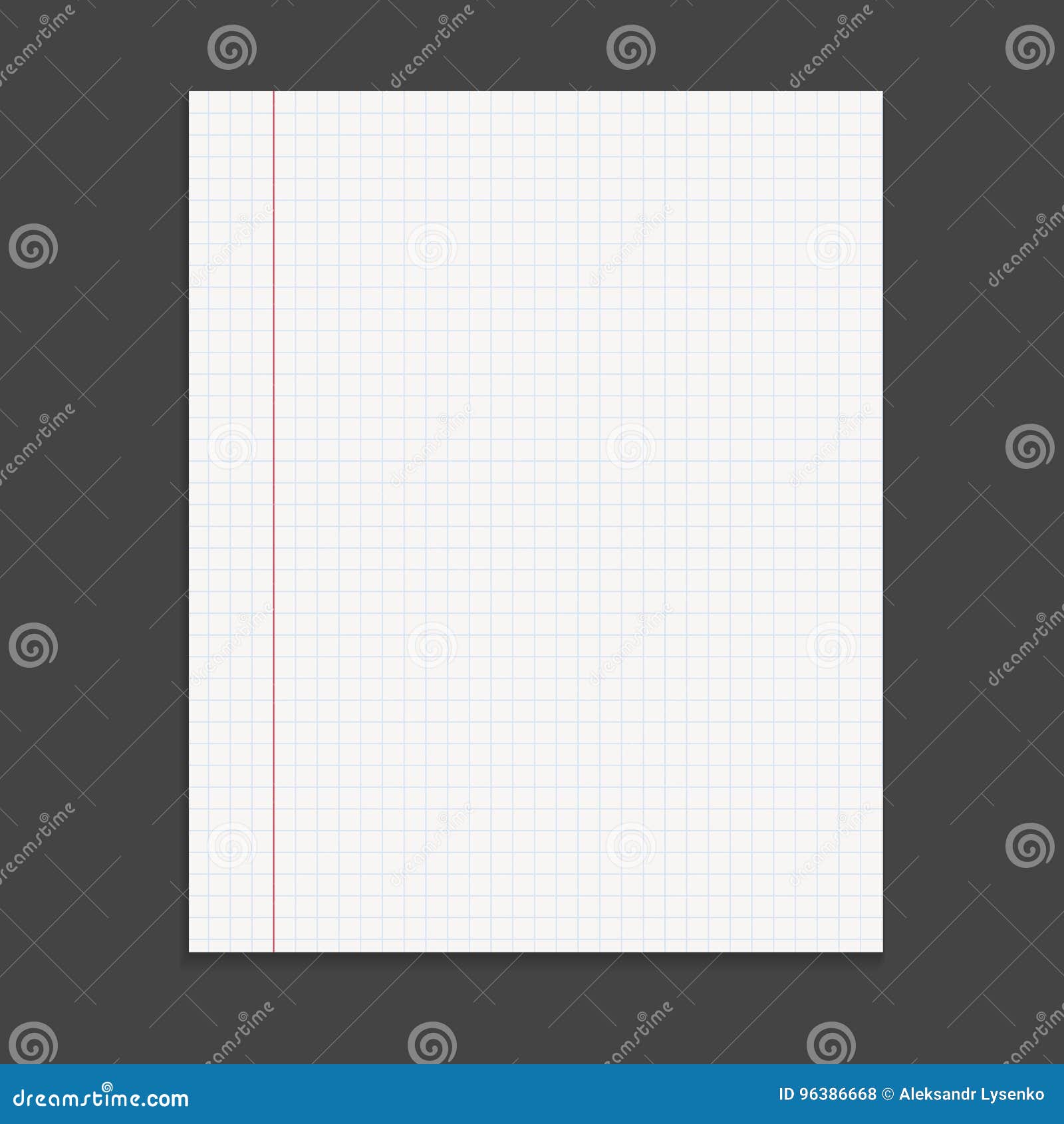 Realistic Blank Notebook Template For Cover Design School Business