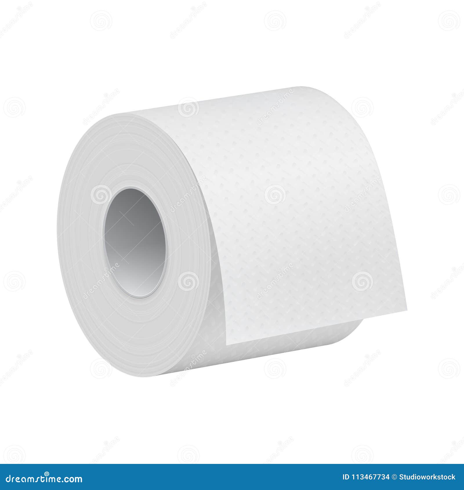 Download Realistic Toilet Paper Roll Mock Up Template Stock Illustration Illustration Of Simple Hygiene 113467734