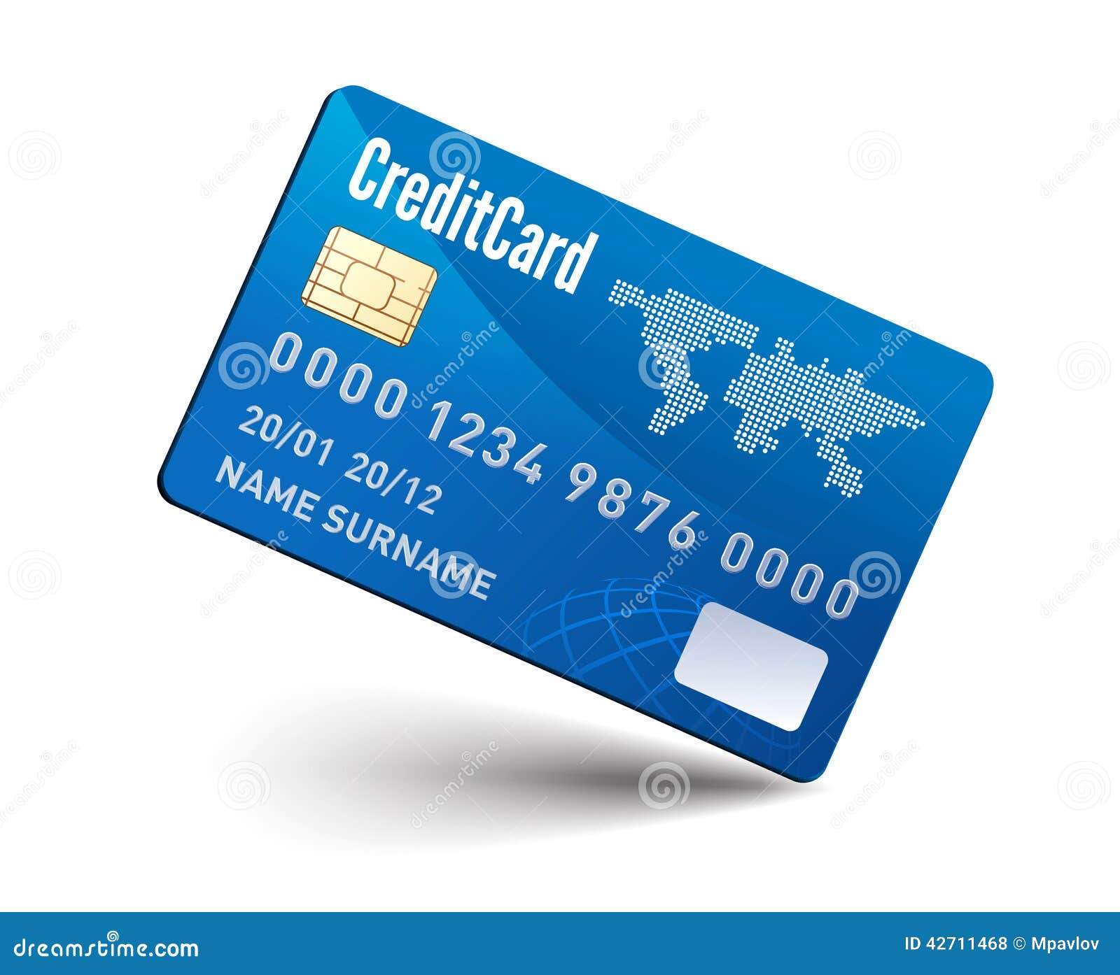 Realistic Vector Credit Card Stock Vector - Image: 42711468