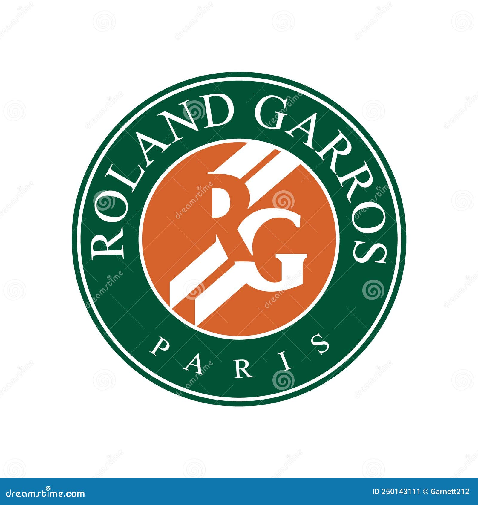 Realistic Vector Logo Of The French Open Roland Garros Editorial Photo