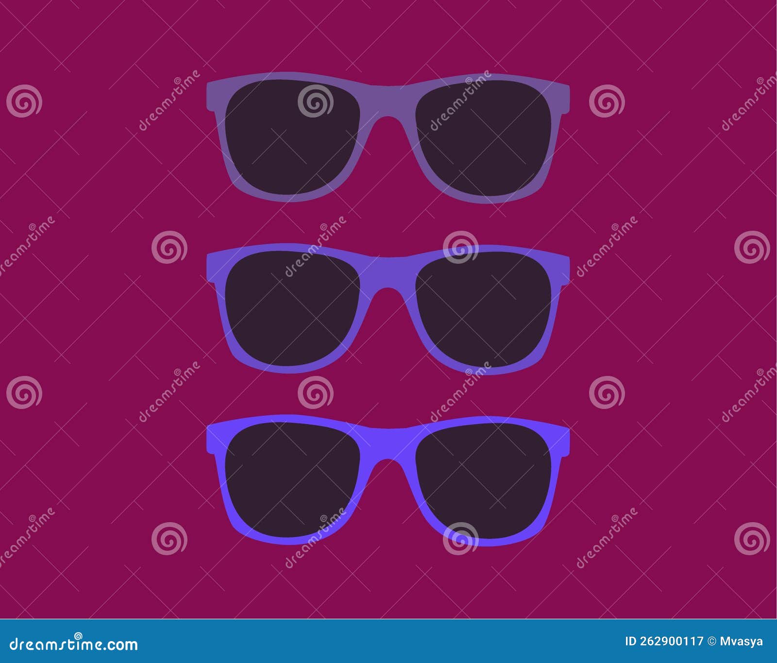 Classic Vintage Sunglasses Realistic Isolated Vector Illustration