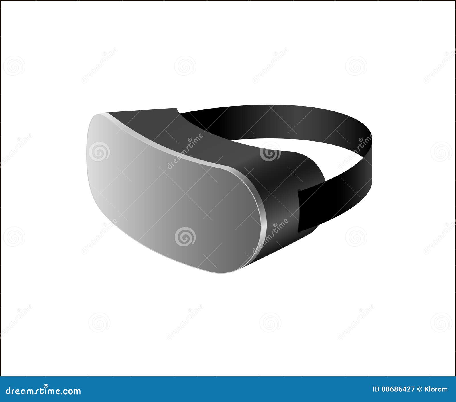 Realistic Virtual Reality Glasses Stock Vector Illustration of