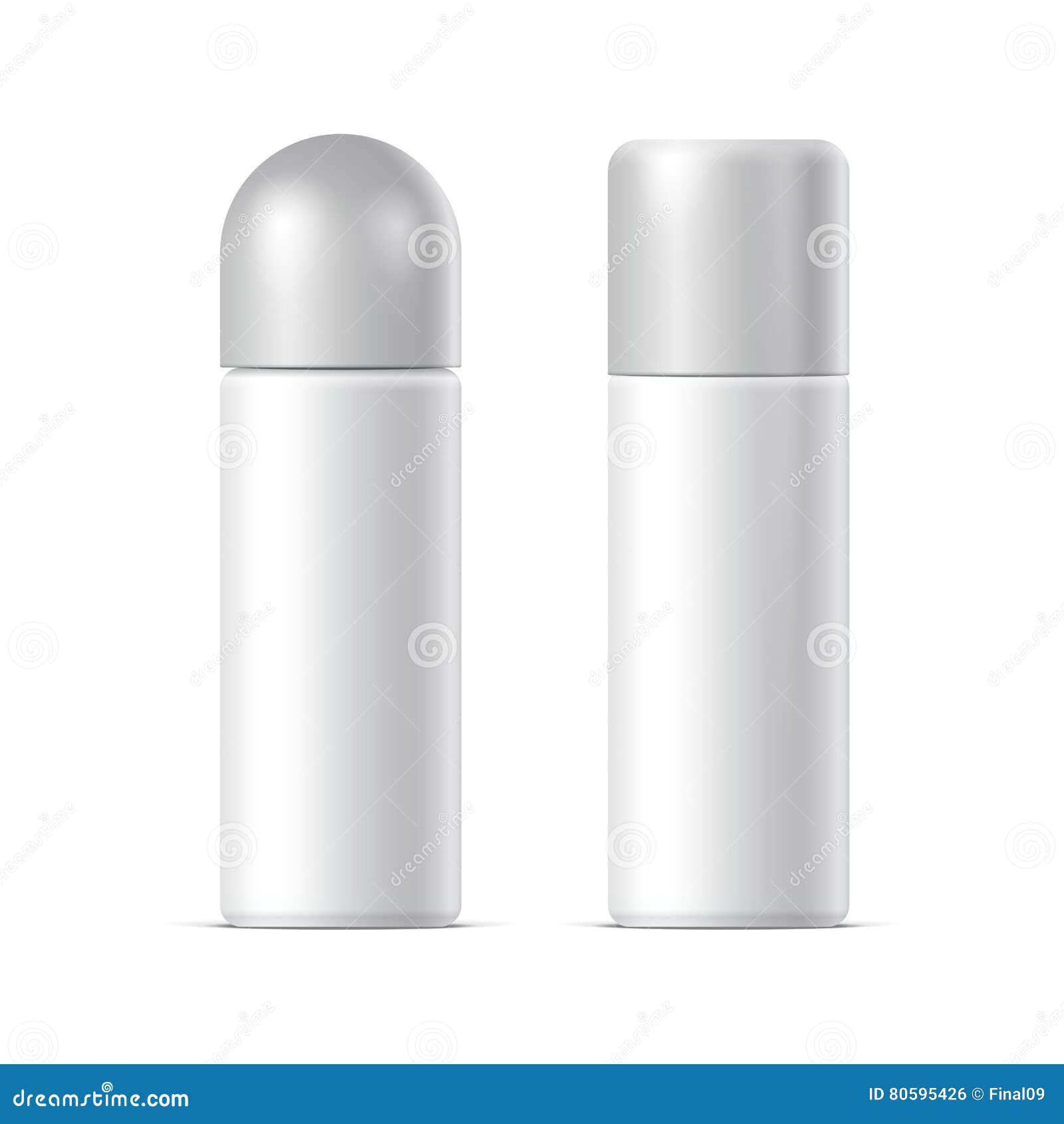 Realistic White Cosmetics Bottle Can Spray Stock Vector - Illustration ...