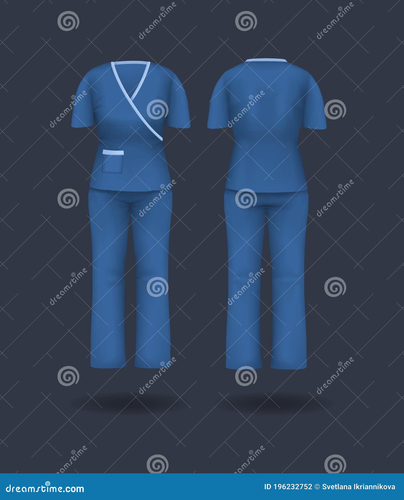 Download Realistic Woman Doctor Coat Mock Up. Empty Lab Uniform, Doctor Medical Laboratory Clothes ...