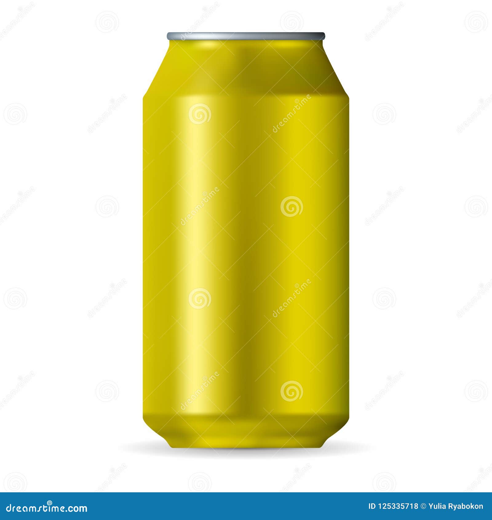 Download Realistic Yellow Aluminum Can Stock Illustration Illustration Of Alcohol Cola 125335718 Yellowimages Mockups