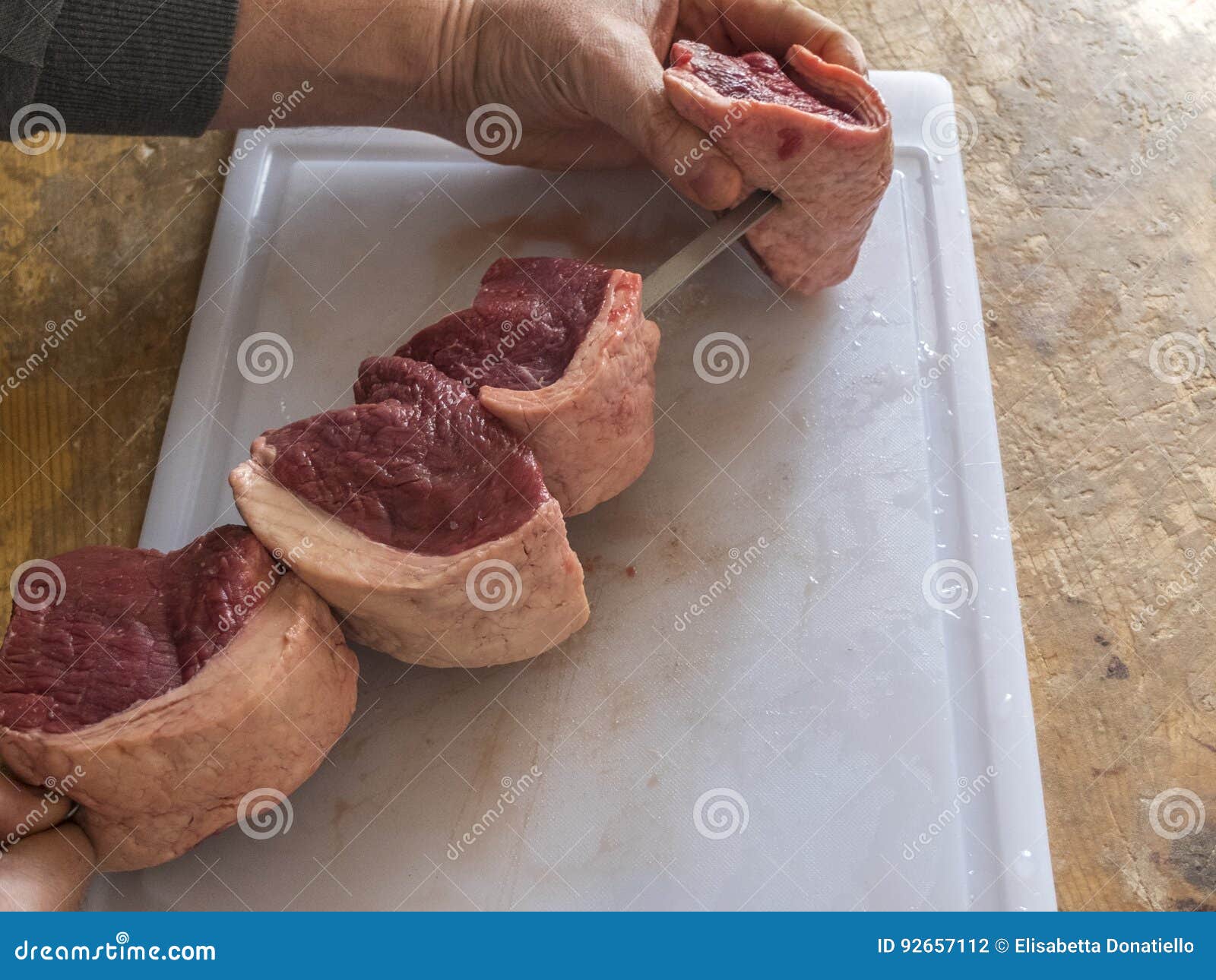 Churrasco no espeto carne picanha Stock Photo