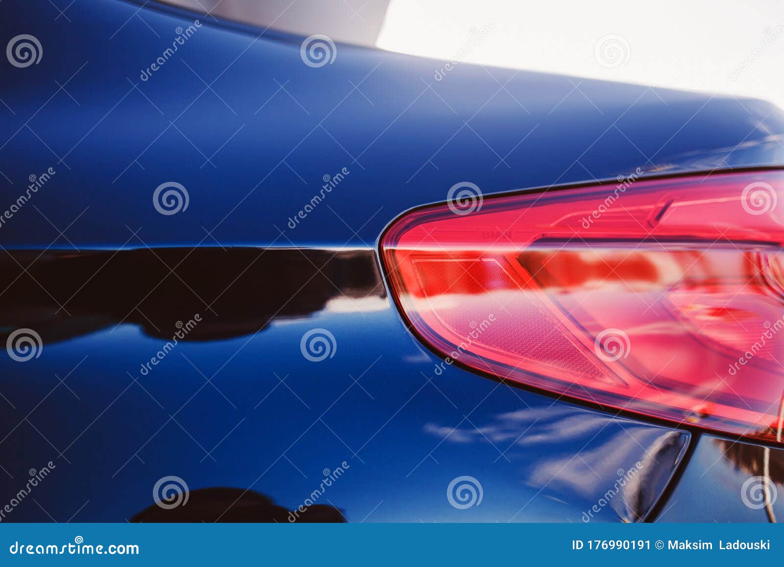 Rear light of a car stock image. Image of contemporary 176990191