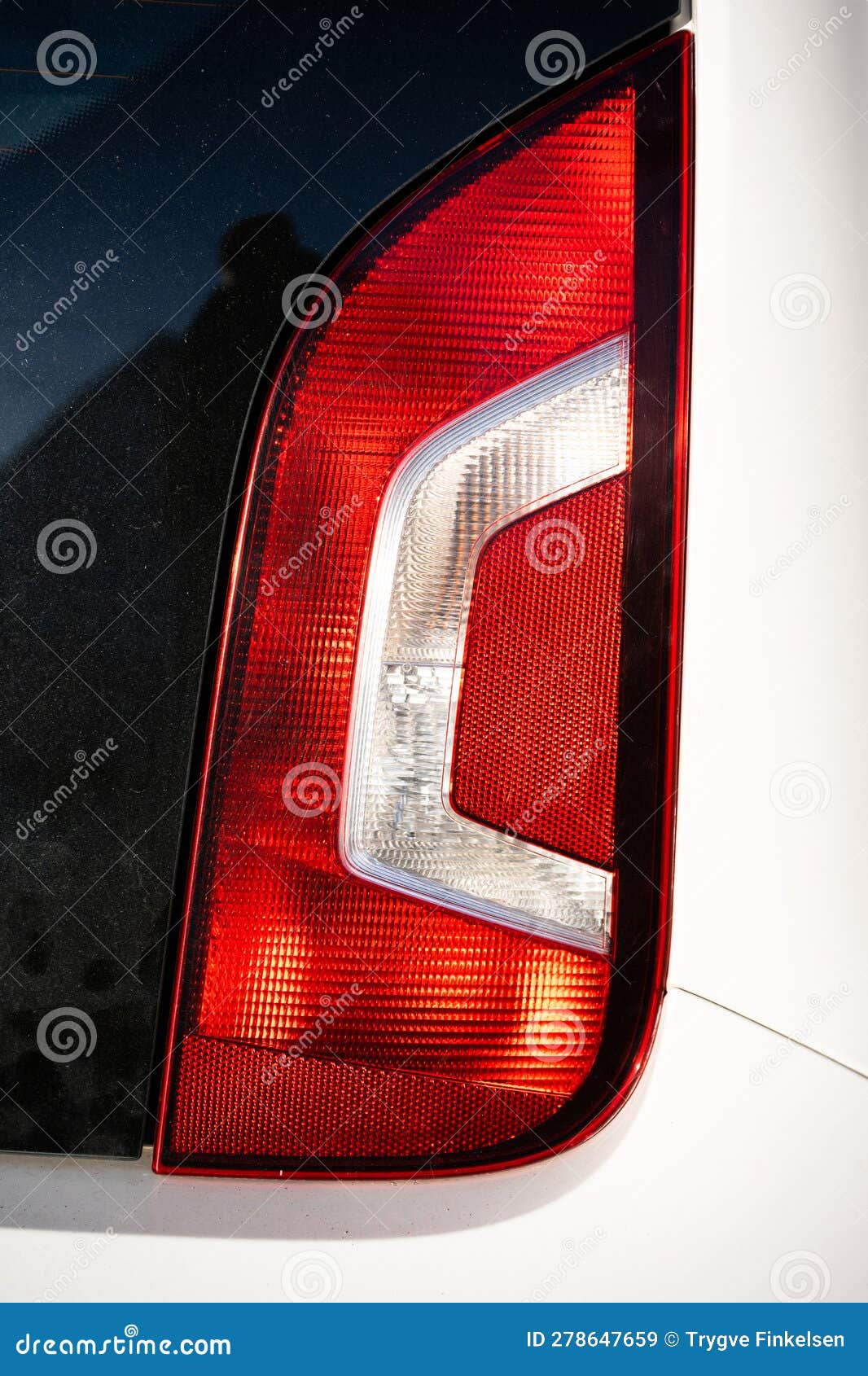 Rear Light of a White Car.. Stock Image Image of auto, vehicle 278647659