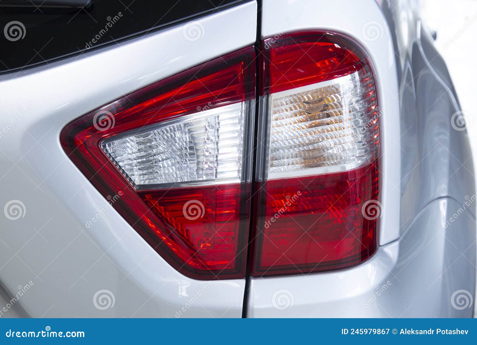 The Rear Lights of the Car.a Car Accessory Stock Image Image of