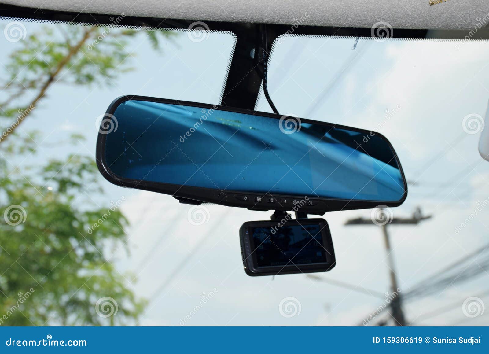 Rear mirror stock image. Image of object, modern, rearview 159306619