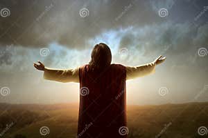 Hands Of Jesus And Communion Royalty Free Stock Photography 