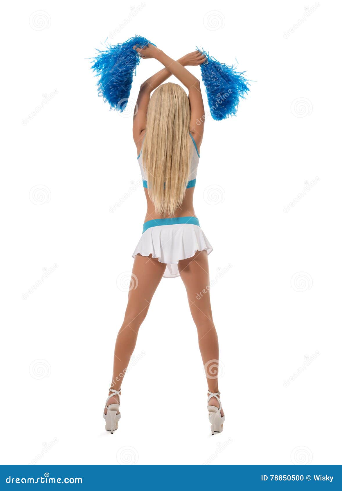 Illustration of a cheerleader with a pompon [set] - Stock Illustration  [97427020] - PIXTA