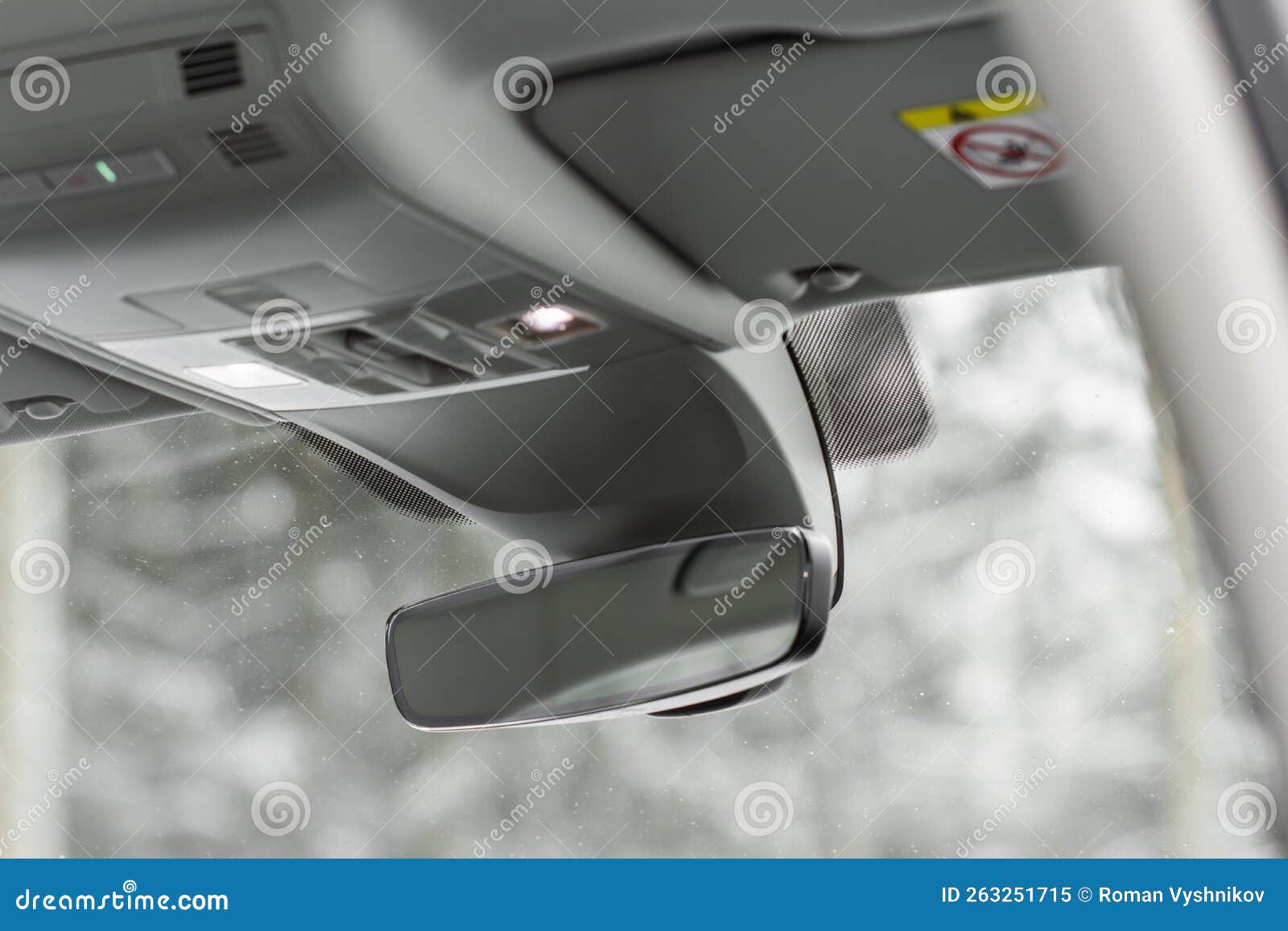 The Rear View Mirror of the Car Stock Image Image of background