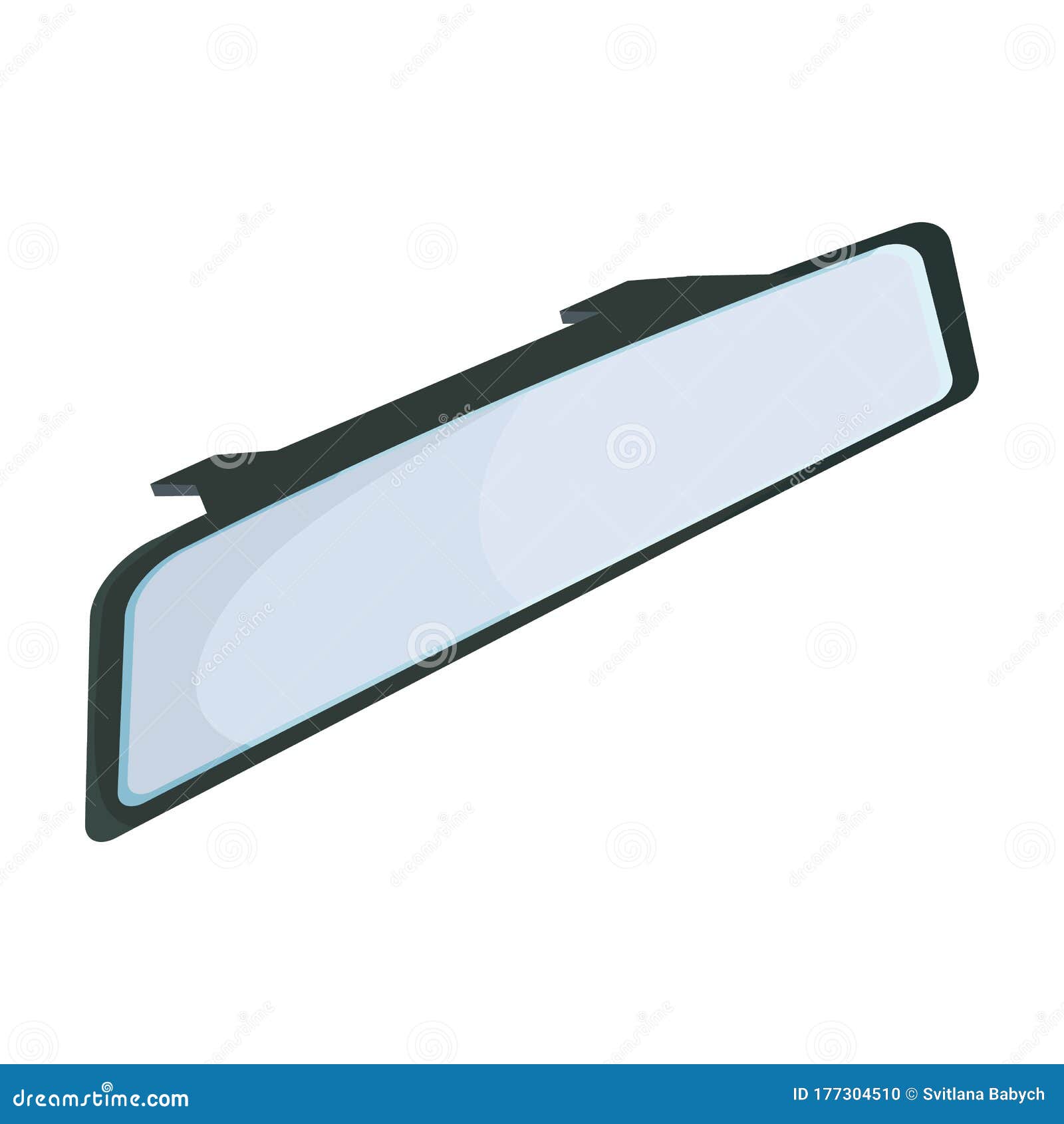 Rear View Mirrors Vector Icon.Cartoon Vector Icon Isolated on White