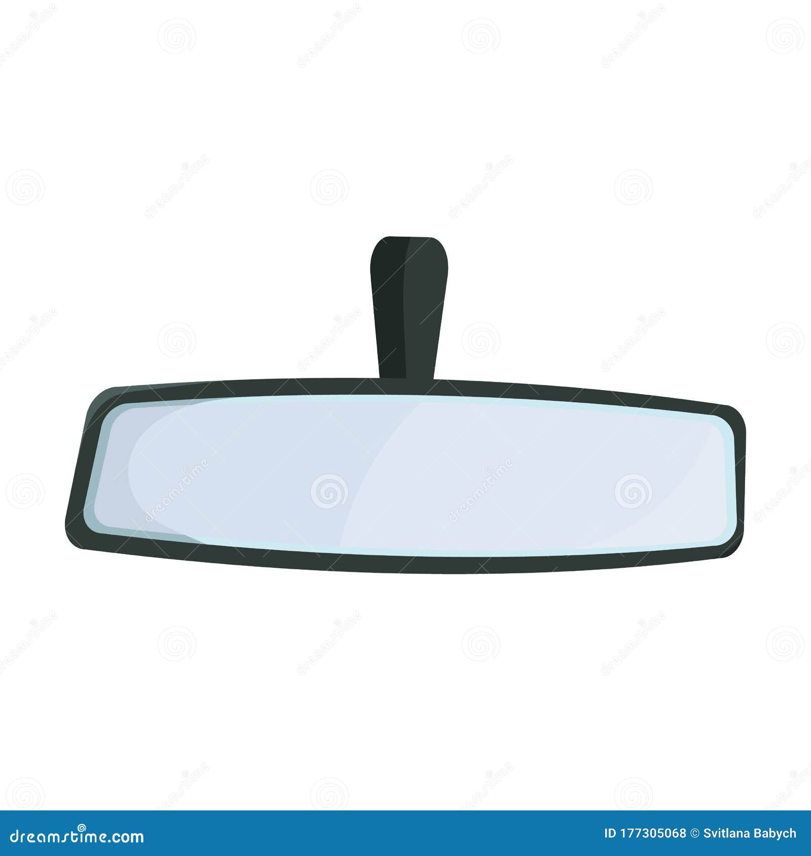 Rear View Mirrors Vector Icon.Cartoon Vector Icon Isolated on White