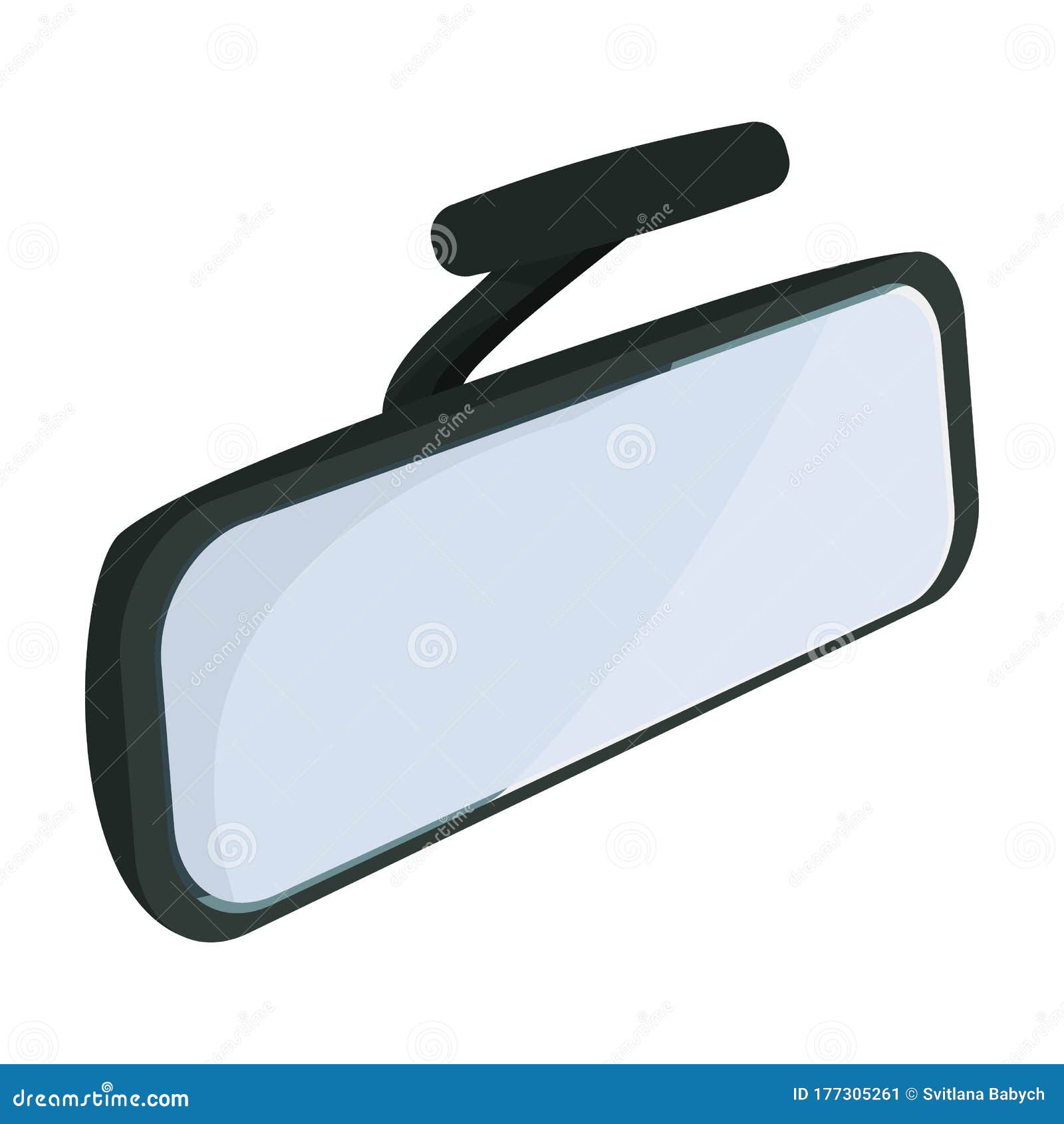 Rear View Mirrors Vector Icon.Cartoon Vector Icon Isolated on White