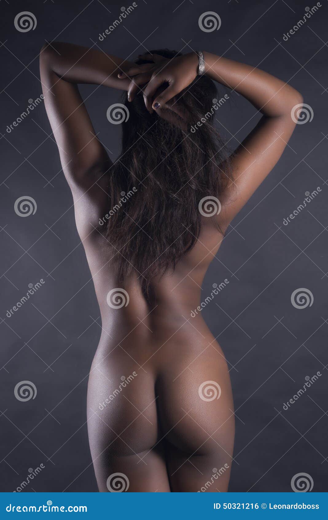 Back of black women in the nude