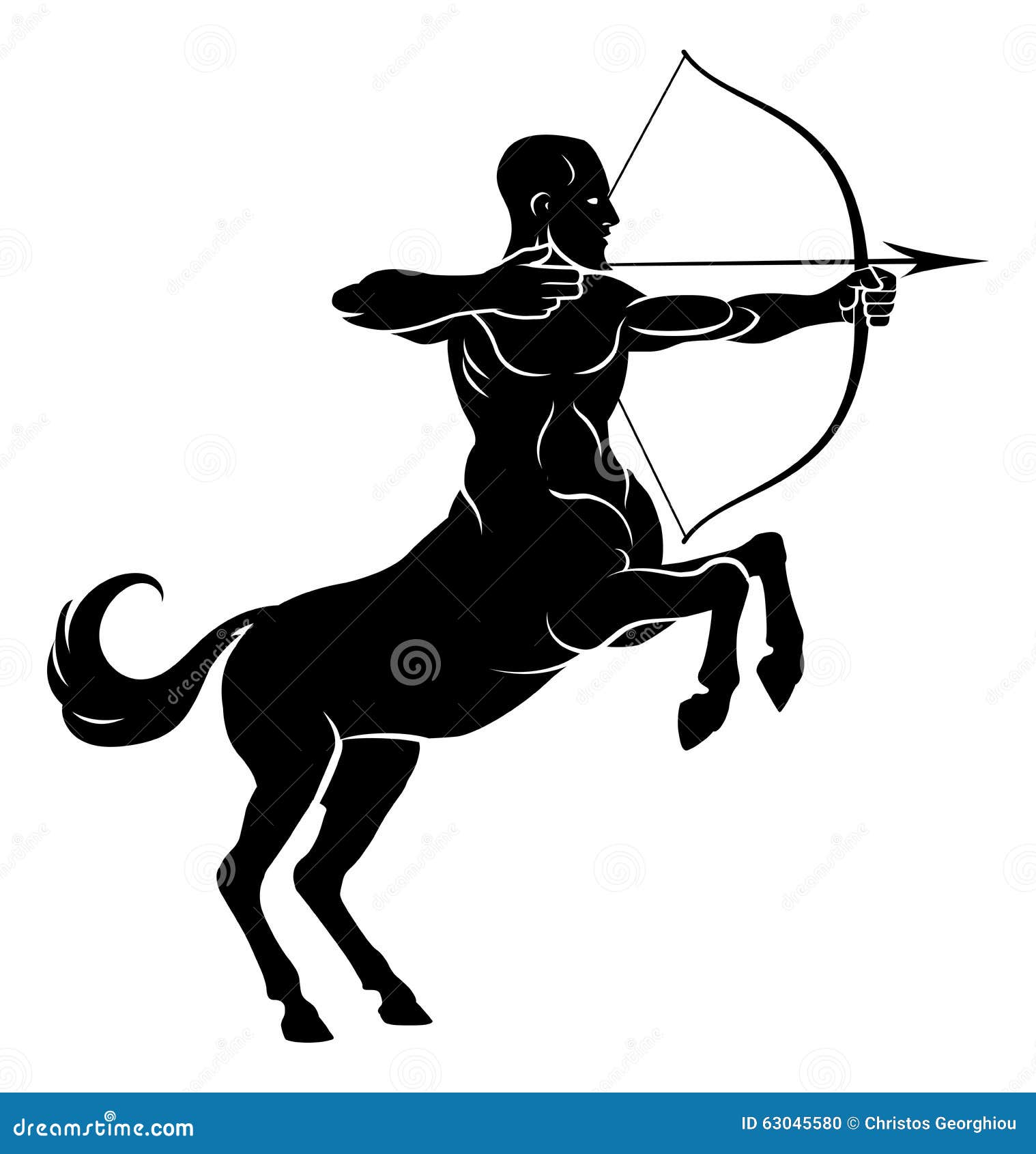 rearing centaur archer