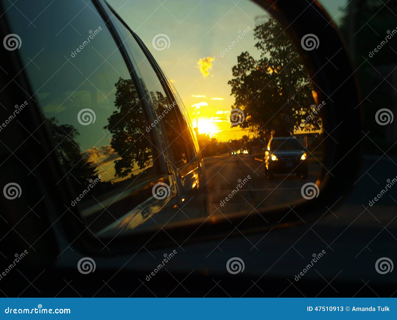 Rearview mirror shot stock image. Image of brighter, rearview 47510913