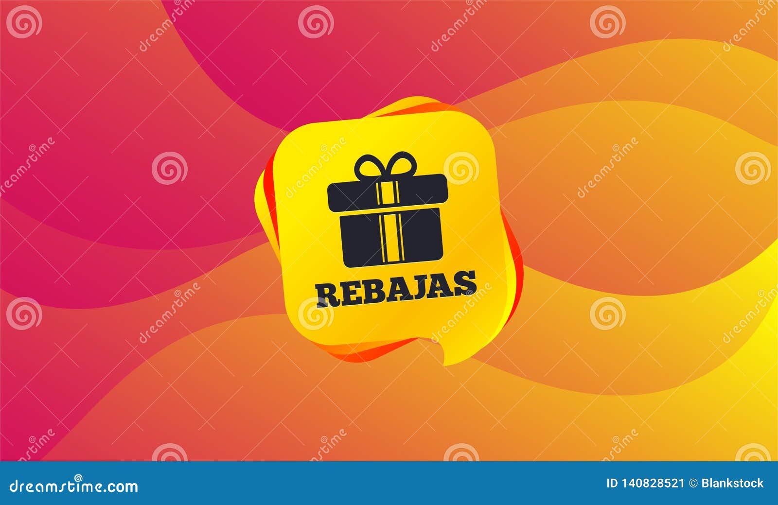 rebajas - discounts in spain sign icon. gift. 