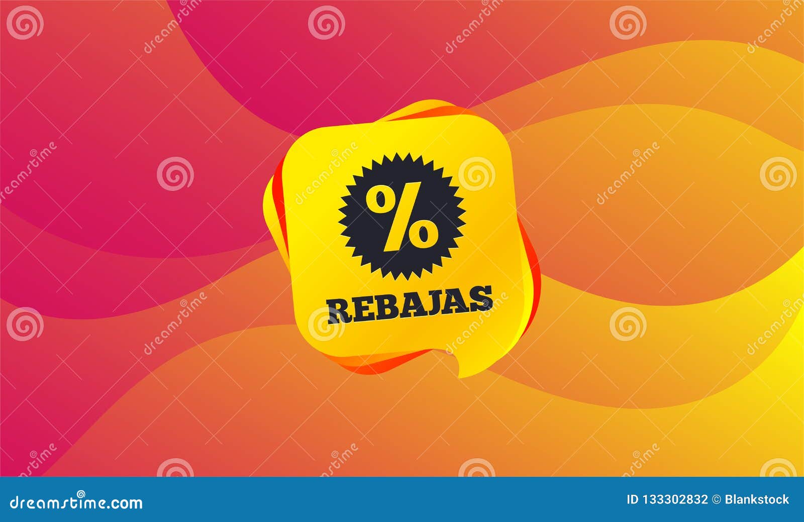 rebajas - discounts in spain sign icon. star. 