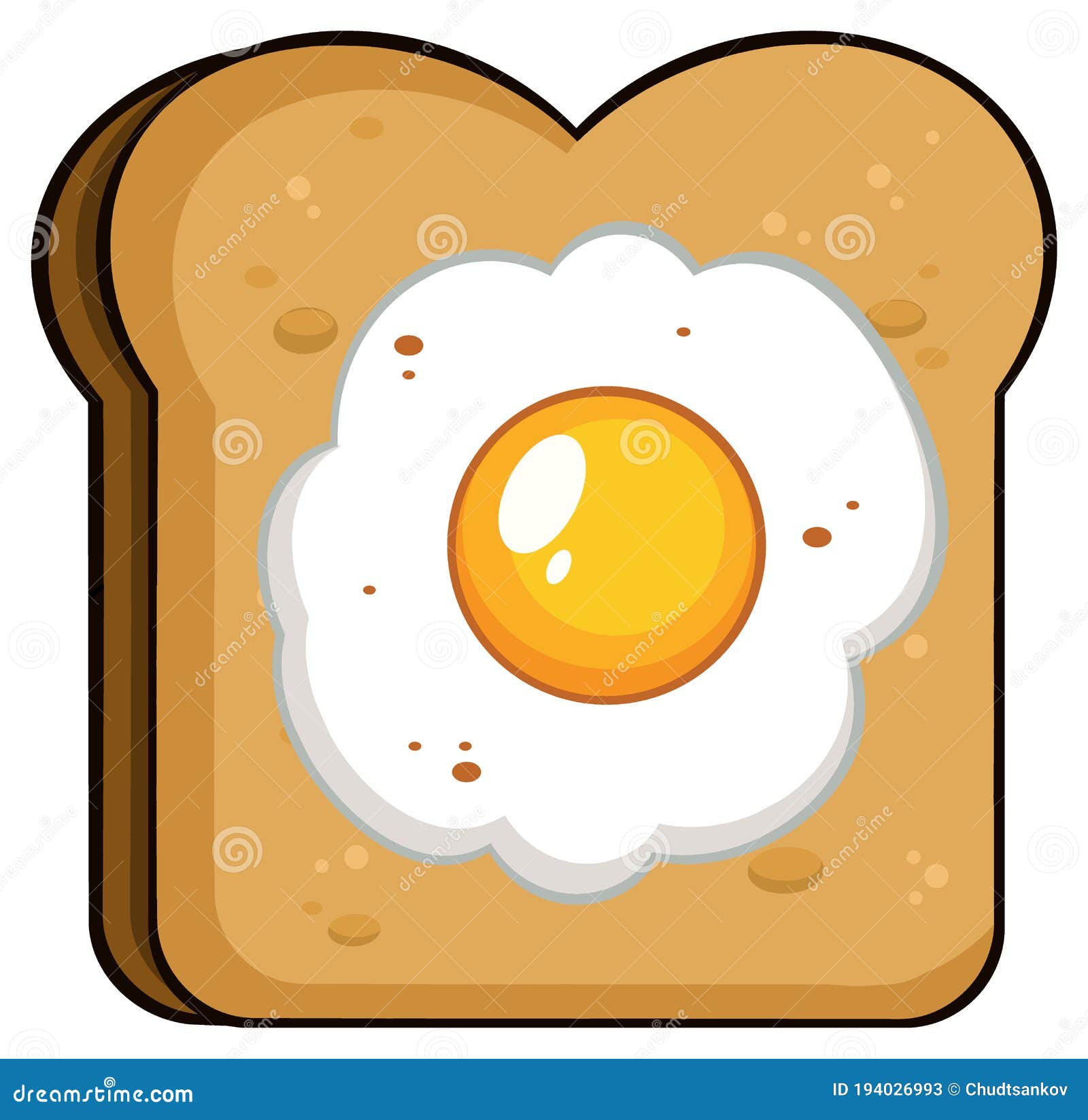 Rebanada De Pan Tostado De Dibujos Animados Con Huevo Stock de ilustración - Ilustración de huevo, grano: 194026993 Rebanada De Pan Tostado De Dibujos Animados Con Huevo Stock de ilustración - Ilustración de huevo, grano: 194026993
