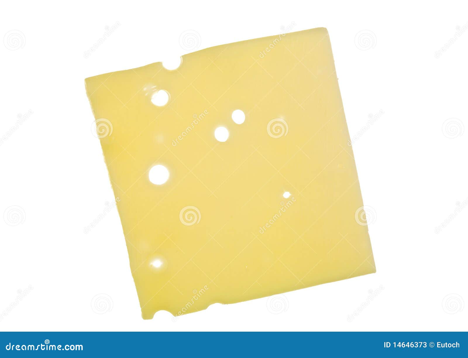 Rebanada de queso suizo imagen de archivo. Imagen de amarillo 14646373