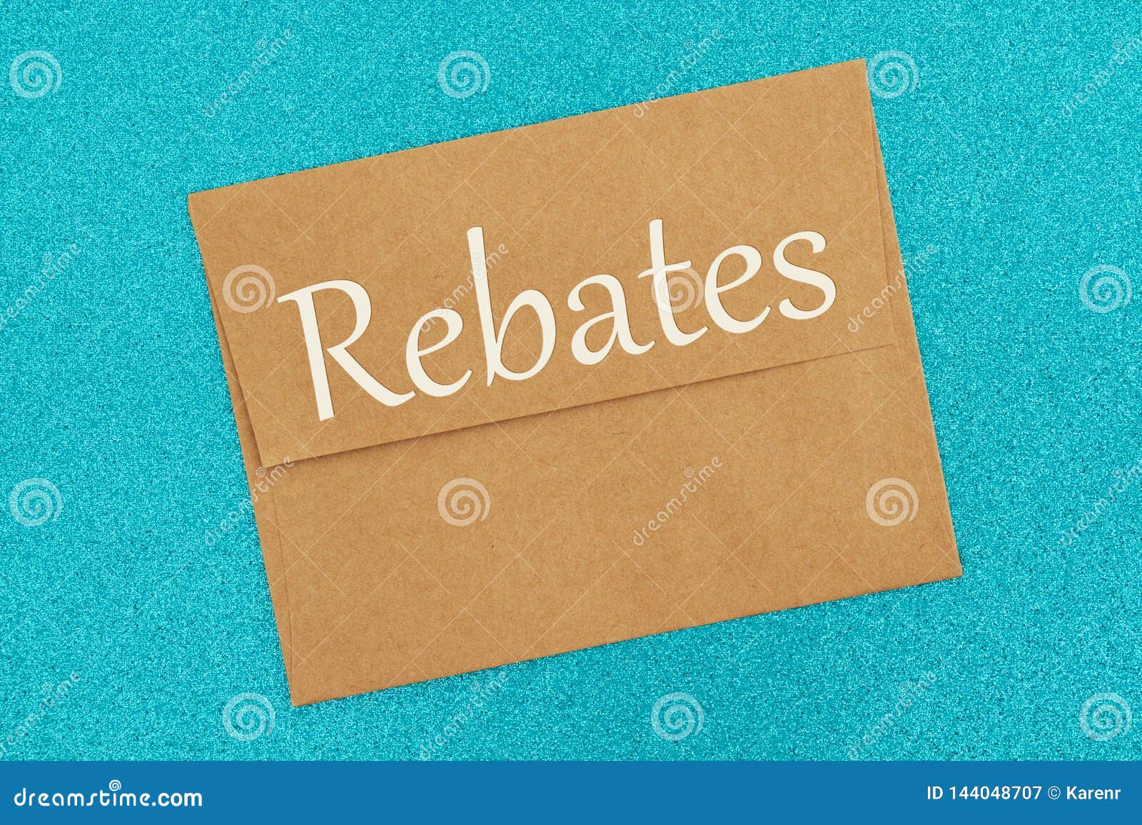 rebates-text-on-a-brown-envelope-stock-image-image-of-turquoise