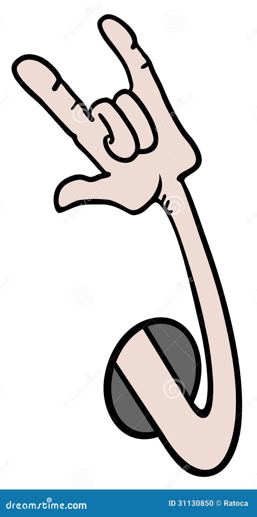 Braço rebelde ilustração do vetor. Ilustração de cartoon - 31130850, image size:842x1690
