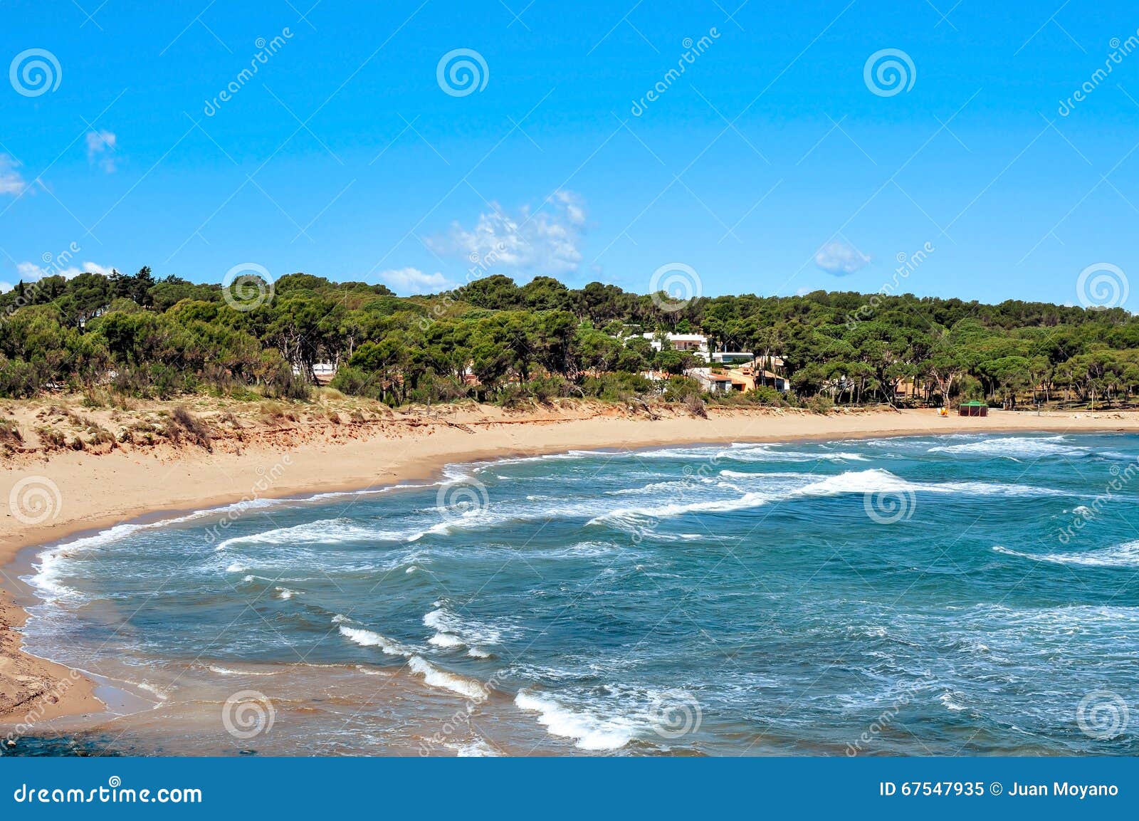 rec del moli beach in la escala, spain