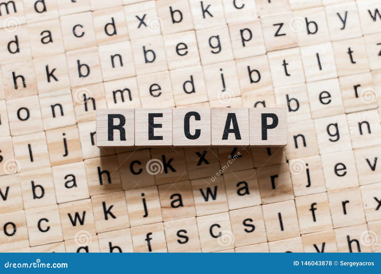 Recap word concept stock photo. Image of learning, agreement - 146043878