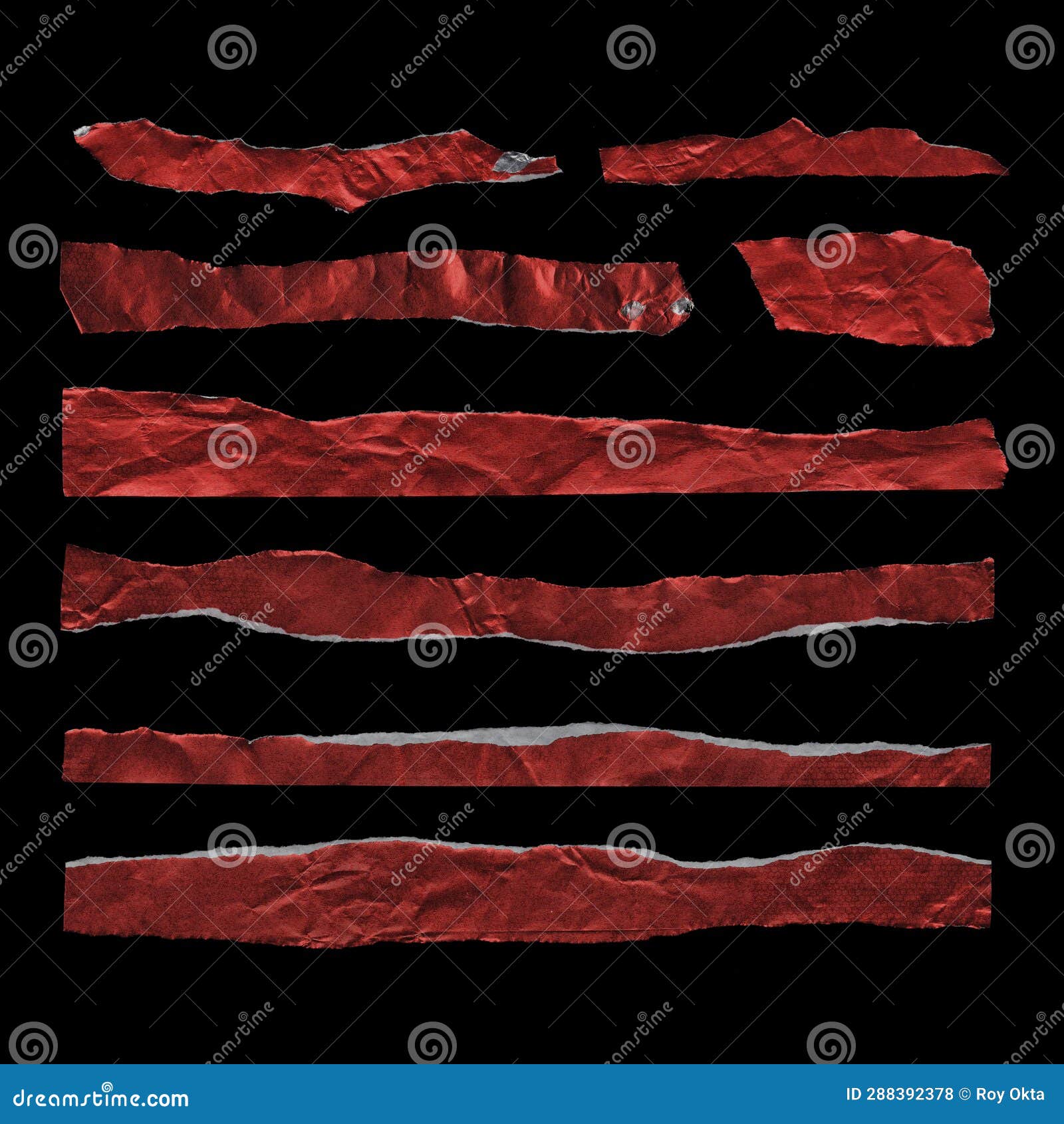 Receipt or Note Paper Pasted on a Black Background Stock Photo Image