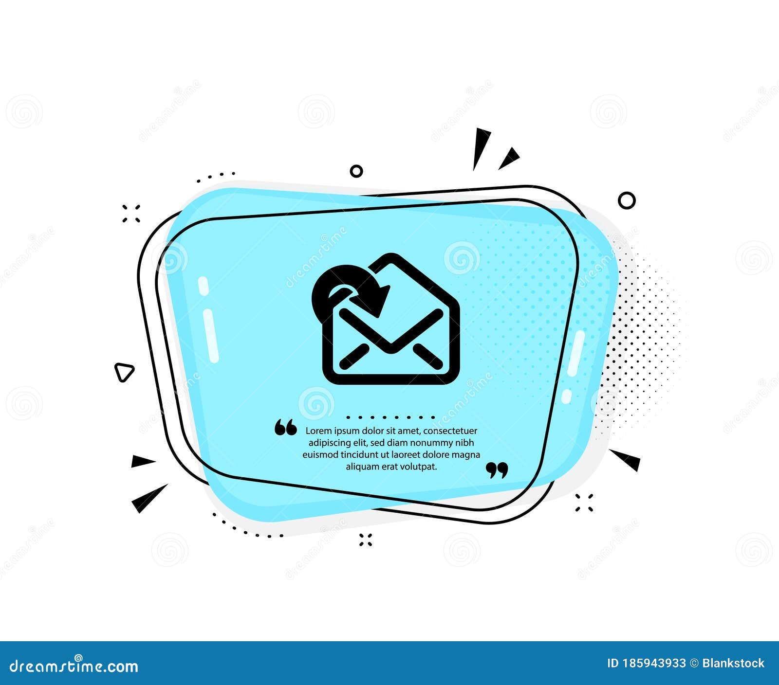 Receive Mail Download Icon Incoming Messages Correspondence Sign Vector Stock Vector 