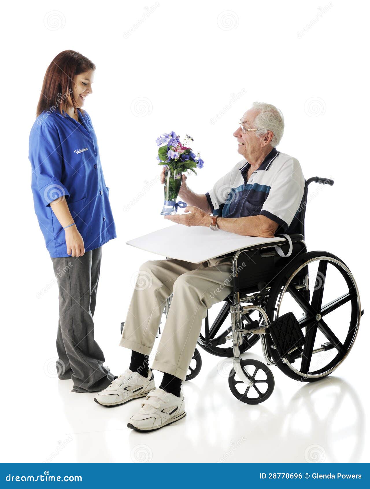 Receiving Flowers stock photo. Image of glass, sneakers 28770696