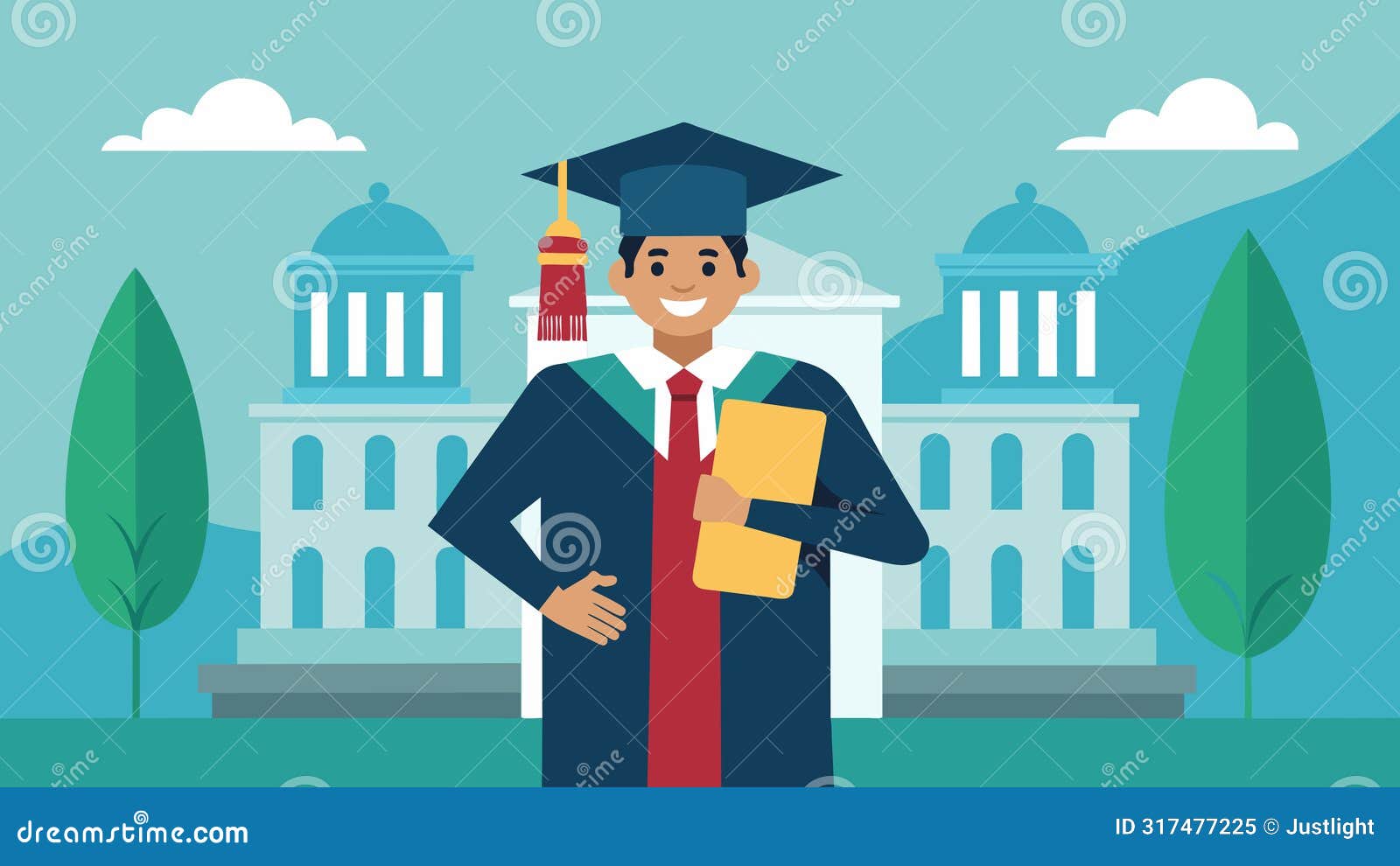 a recent college graduate shares their success story of attending a prestigious university thanks to their participation