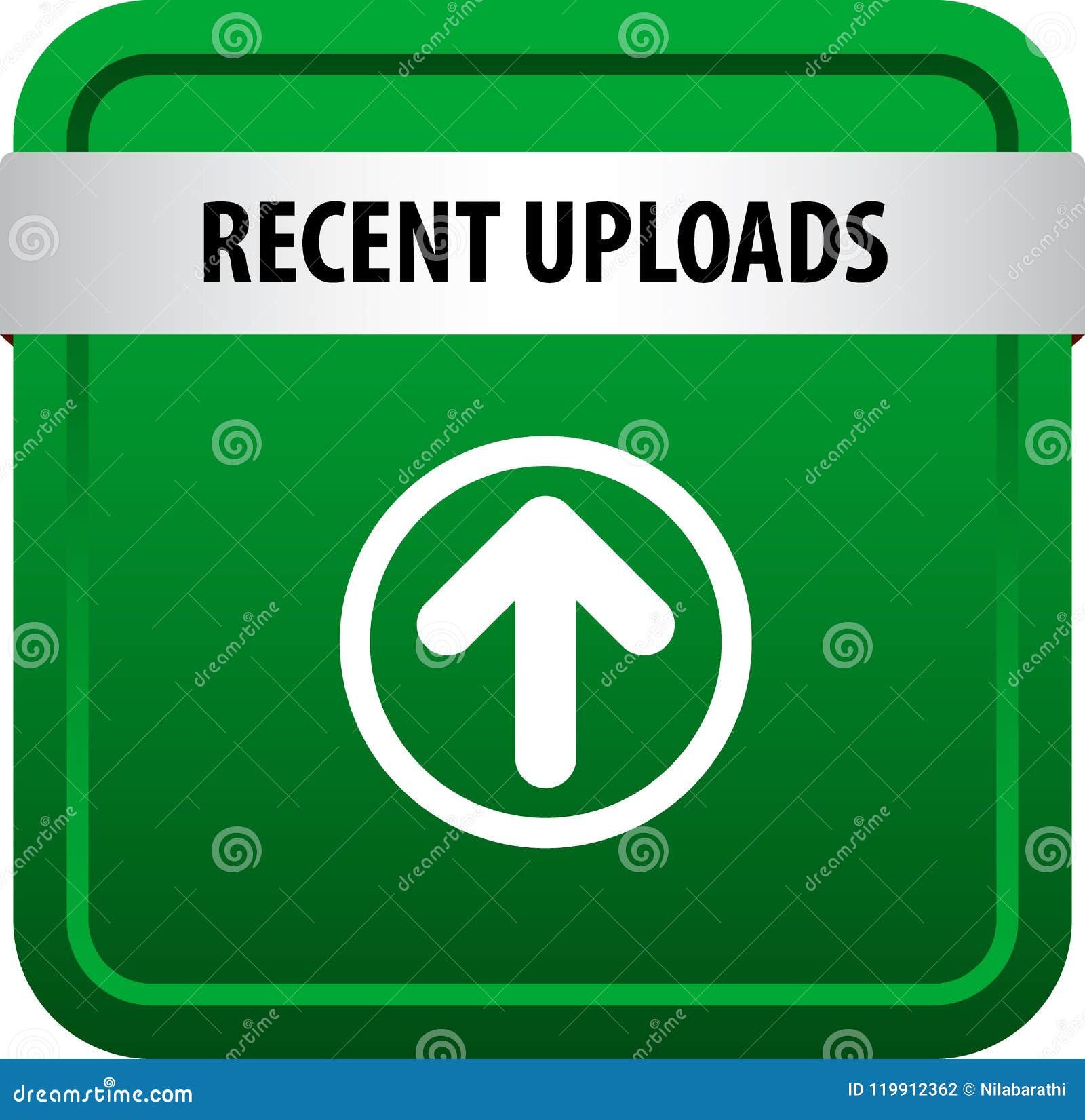 recent uploads web button