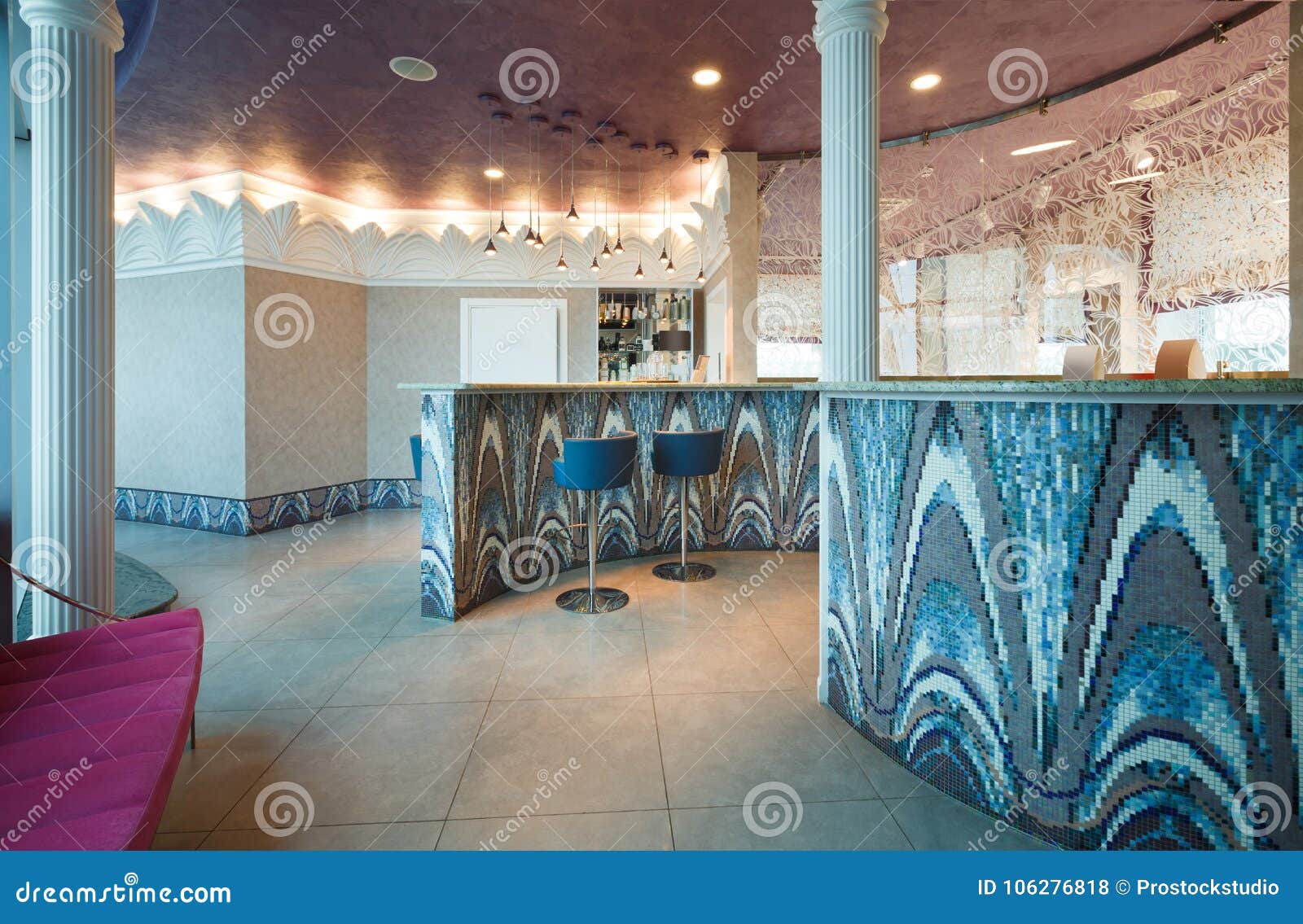 Reception Desk At Spa Or Beauty Salon Stock Photo Image Of