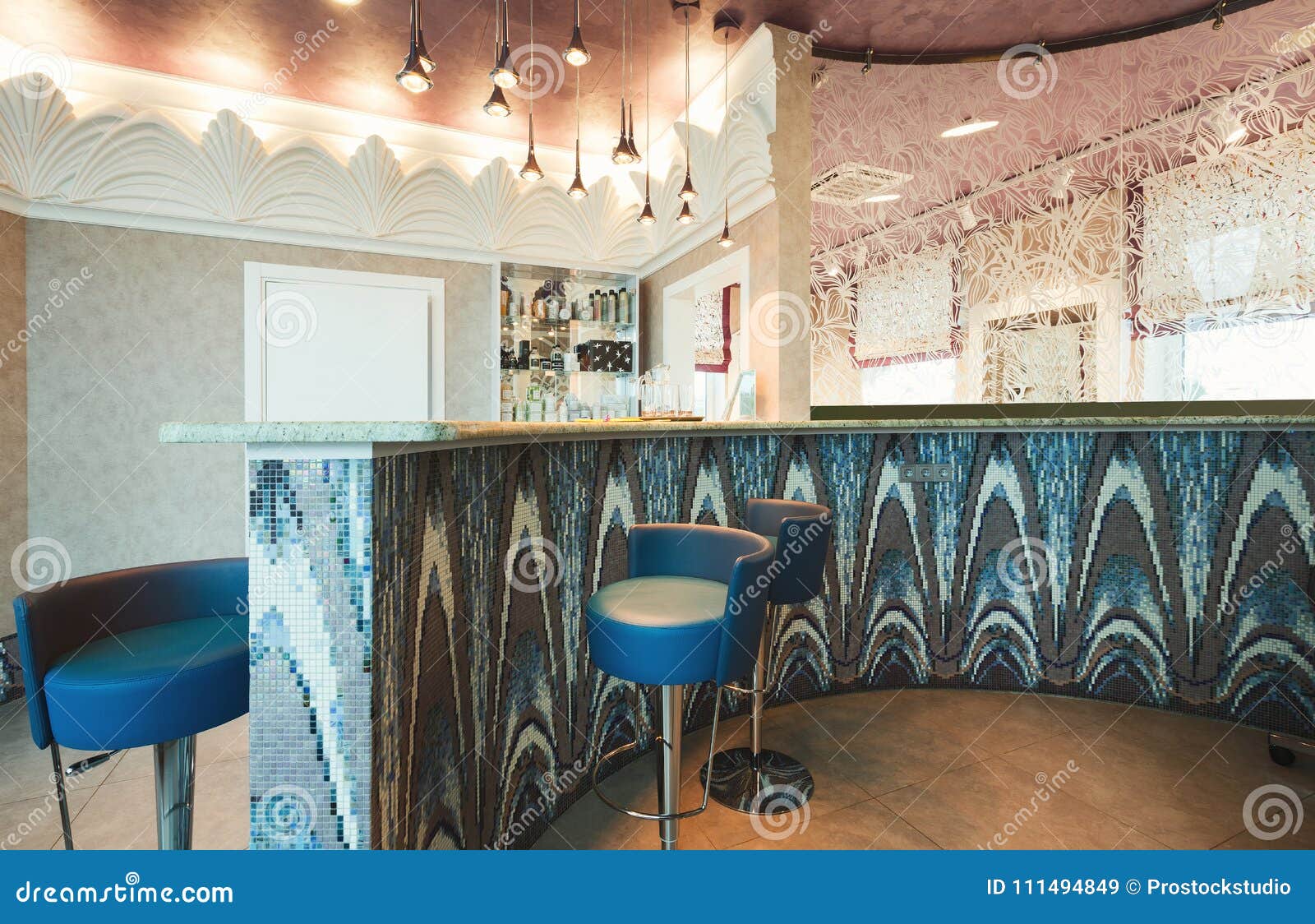 Reception Desk At Spa Or Beauty Salon Stock Image Image Of