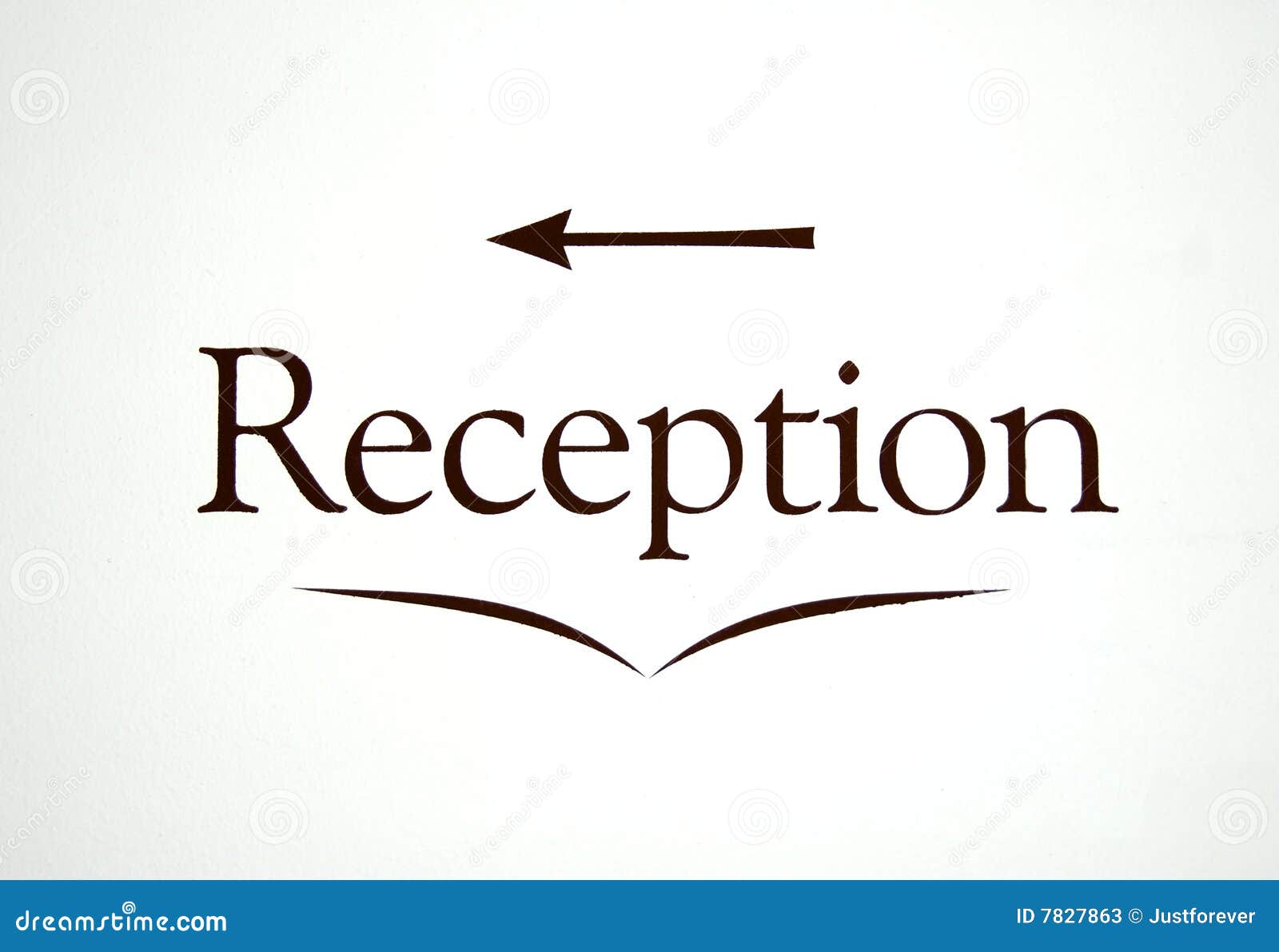 reception sign stock illustration illustration of business 7827863 receptionist signs