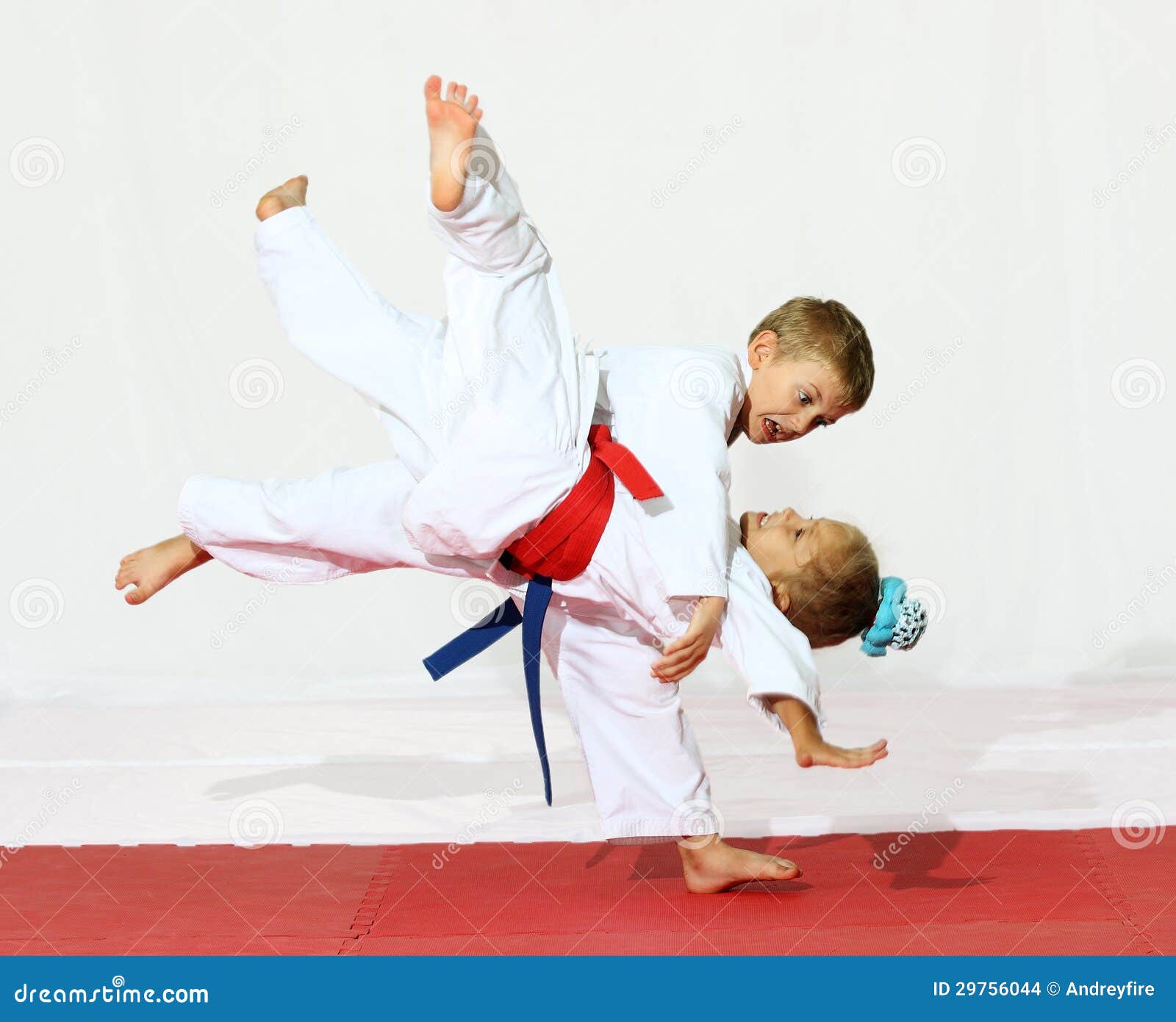 Premium Photo  Kid boy practicing karate outdoor sport karate kids little  boy wearing kimono doing karate in park c