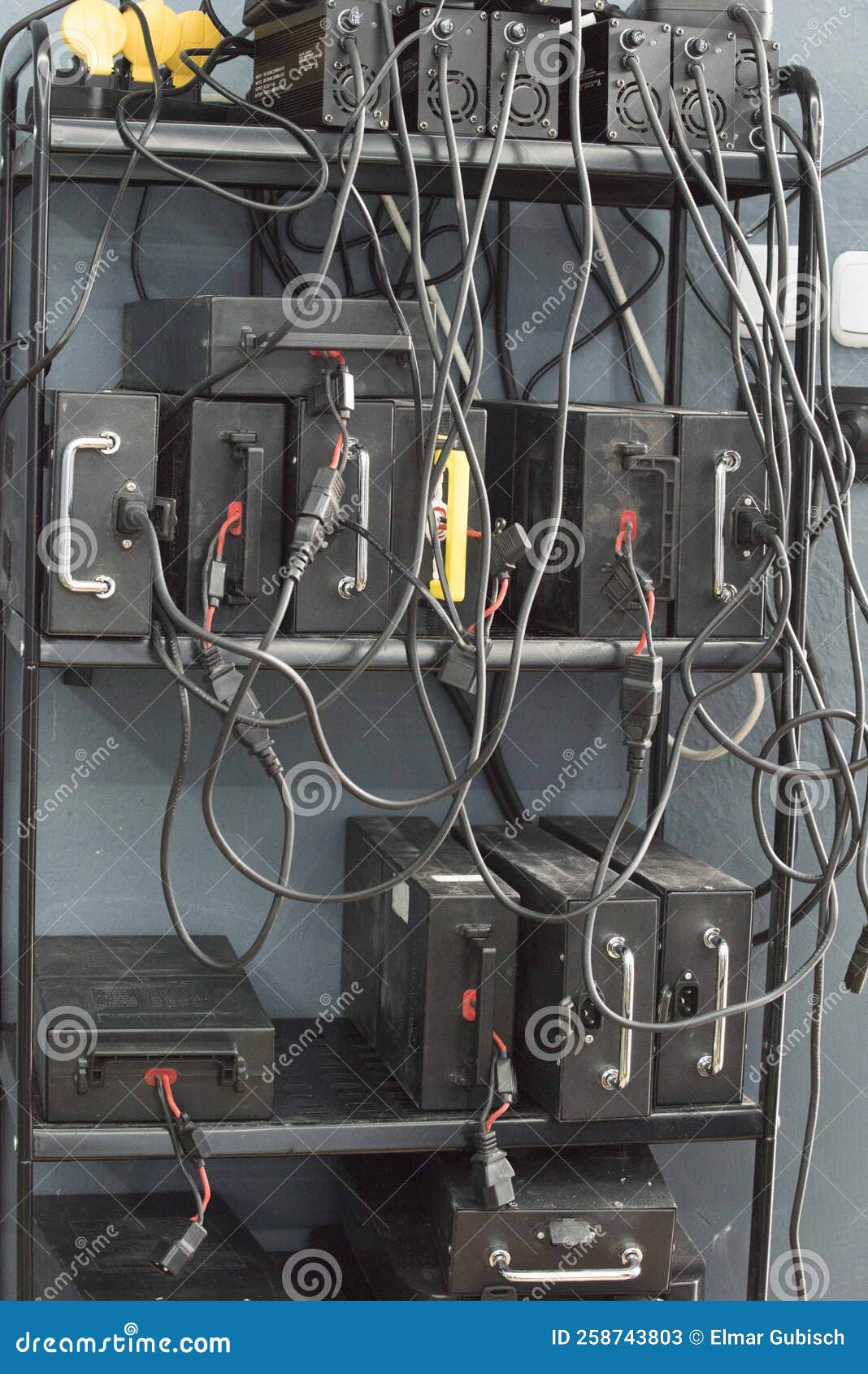 A Rechargeable Battery or Accumulator Part of Emobility Stock Image